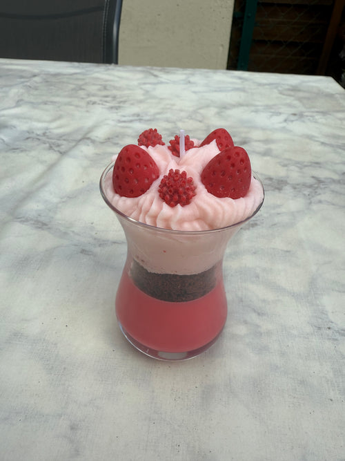 Bougie à la framboise 🍓🩷