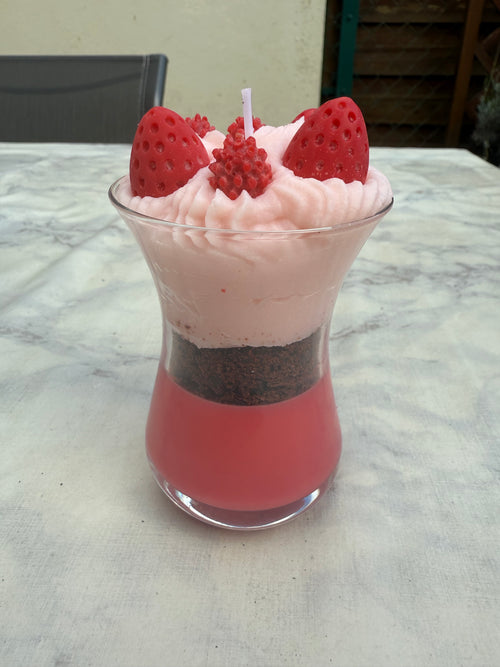 Bougie à la framboise 🍓🩷