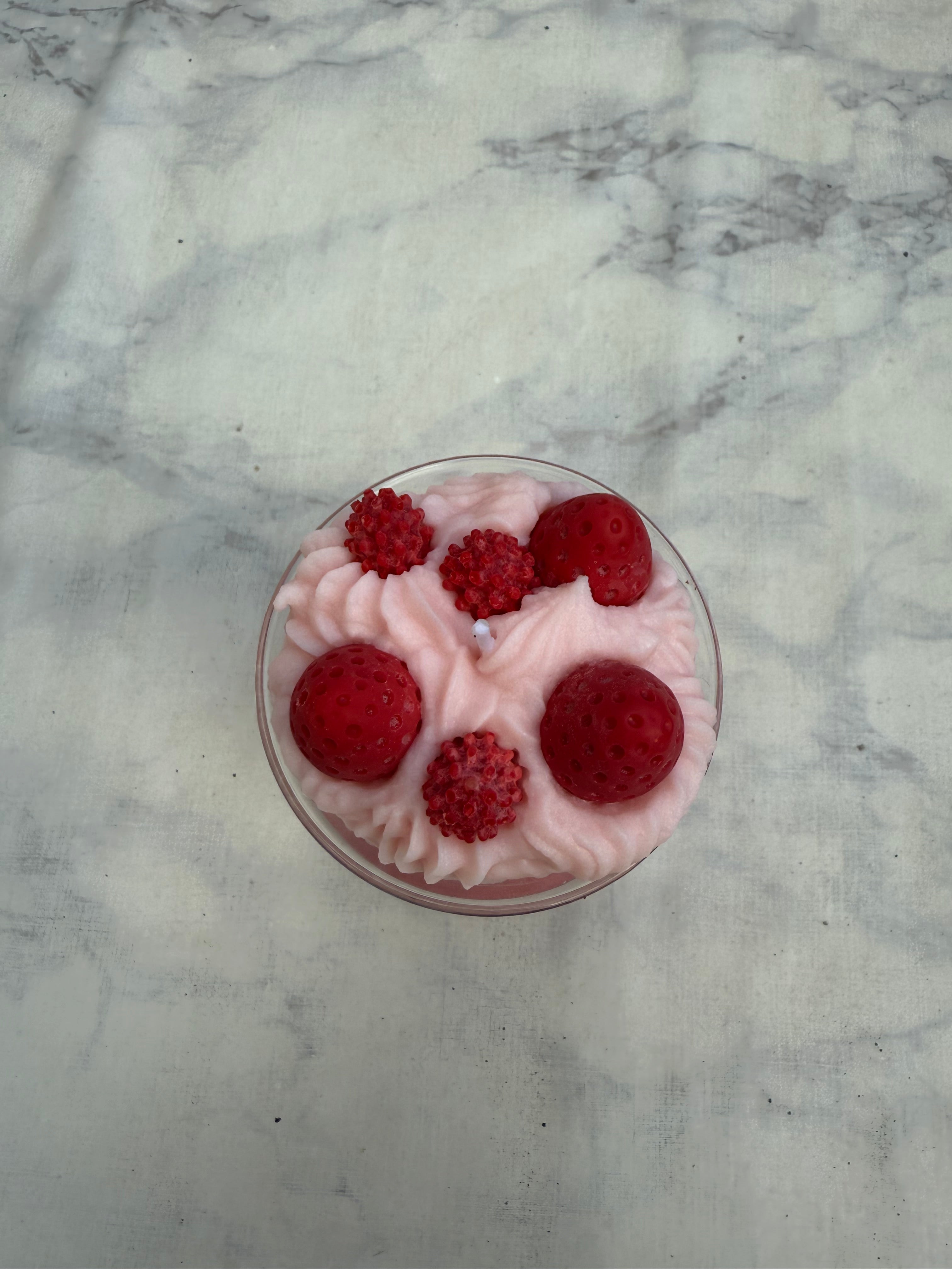 Bougie à la framboise 🍓🩷