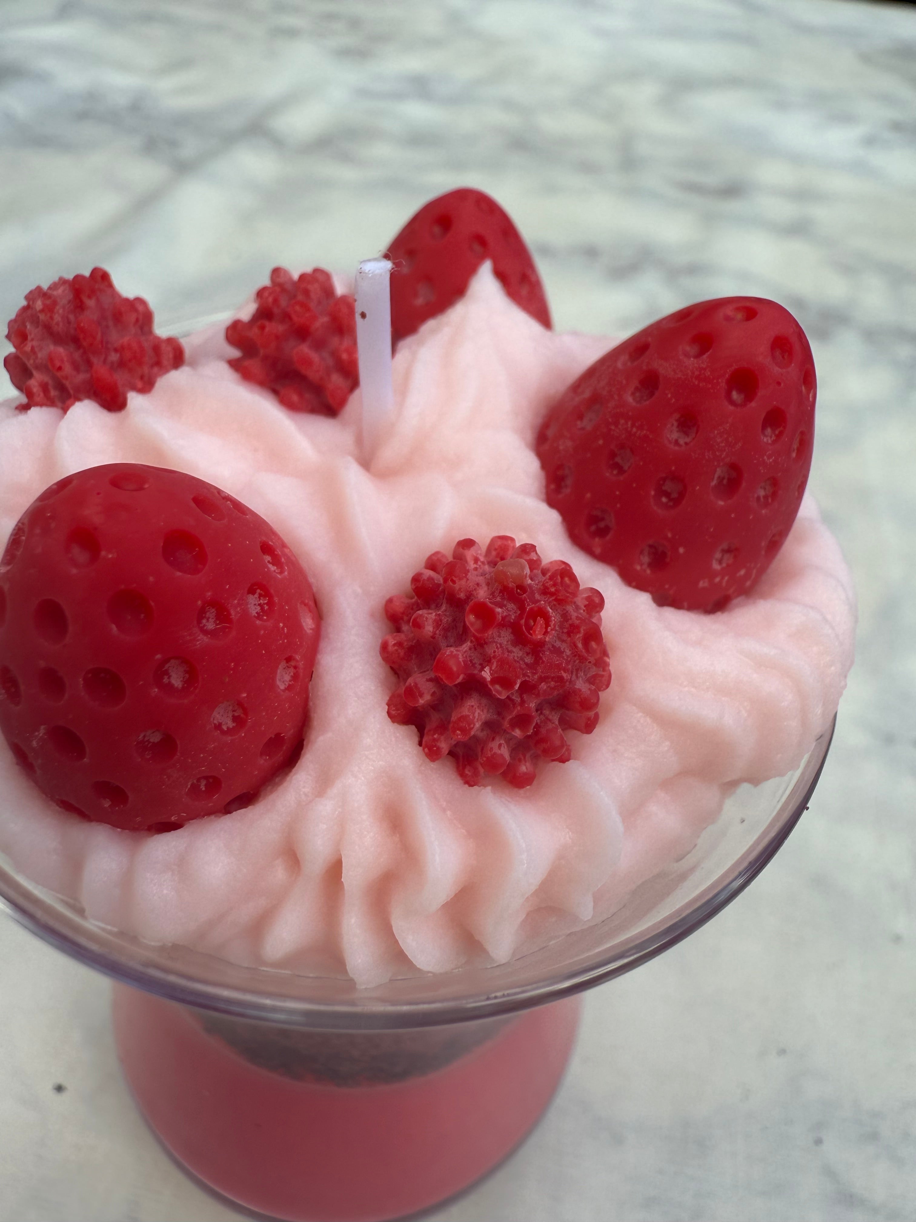 Bougie à la framboise 🍓🩷